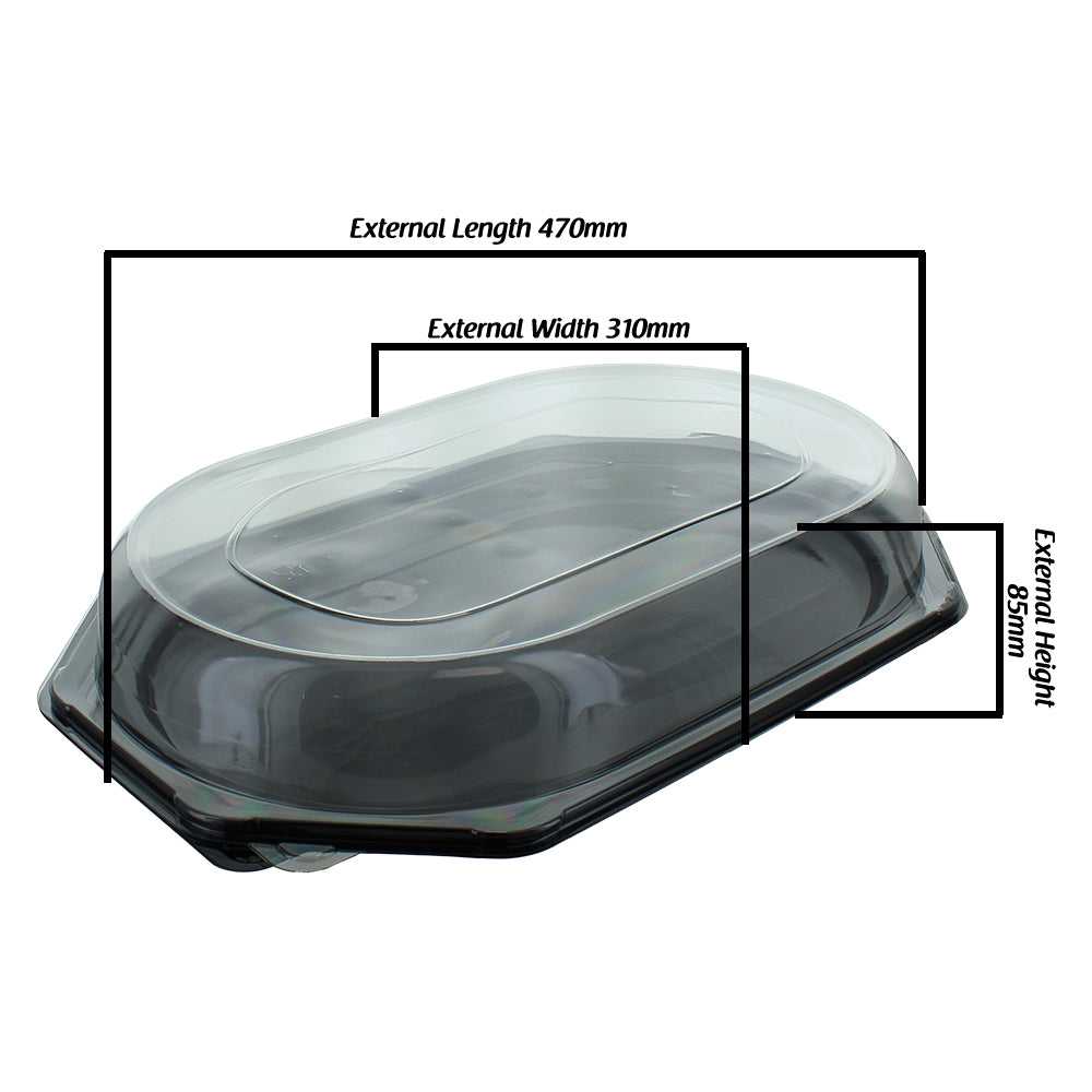 Large Octagonal Sandwich Platter Base complete with Lid