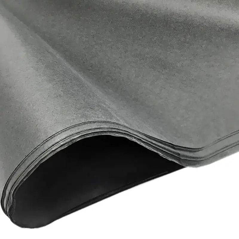 Textured gray Acid Free Tissue Packaging Paper with black underside, 420mm x 680mm