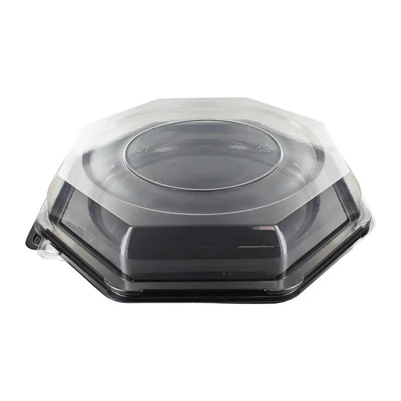 Clear dome lid for Round Octagonal Sandwich Platter, ideal for serving and storage