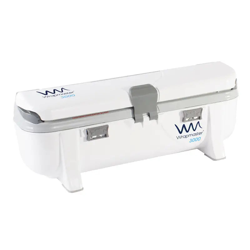 White Wrapmaster 3000 Dispenser - 63M98 for easy refill rolls of film, foil, and parchment