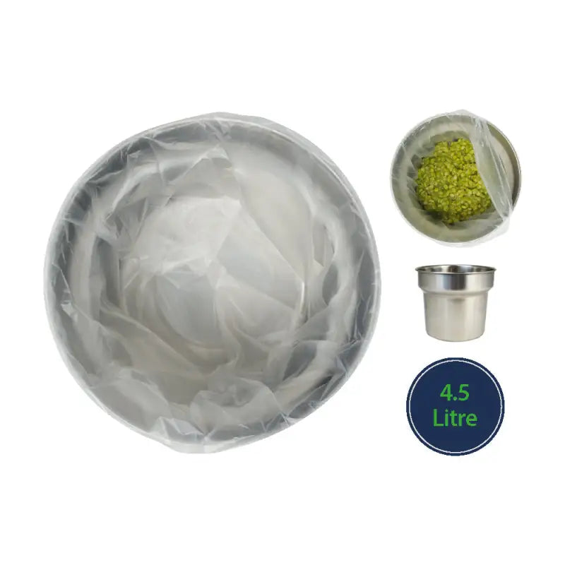 Spherical ice mold with frosted texture for 4.5 Litre Bain Marie Pot Liners easyliners