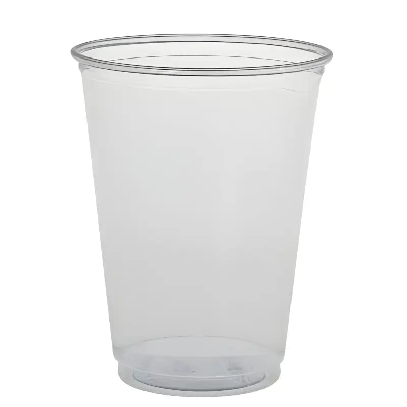Clear plastic disposable cup with tapered shape, Solo Ultra Clear TP22 Tumblers