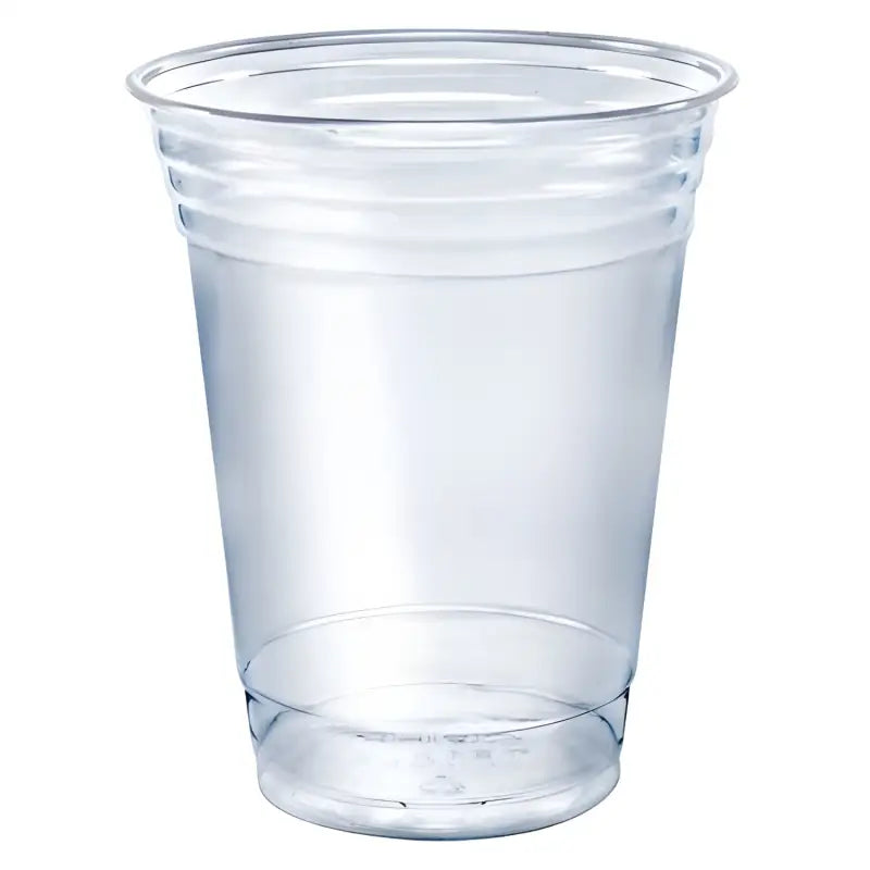 Clear 20oz cup with ridges, ideal for easy sipping and perfect for any occasion