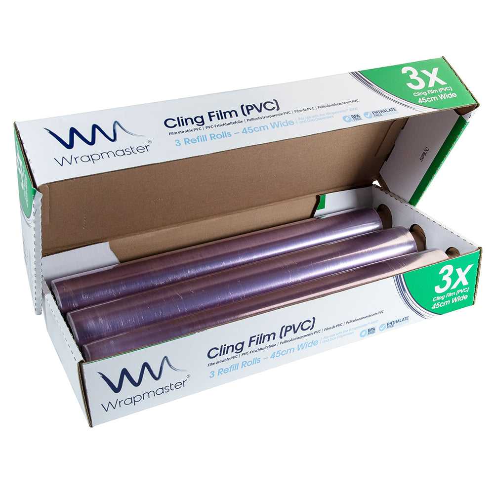 Wrapmaster 4500 Cling Film (PVC) Refill 45cm x 300m (3 Rolls) 31C81