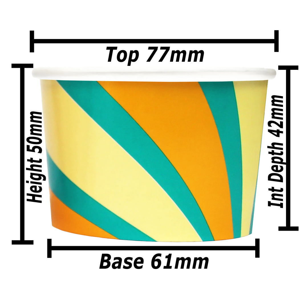 1 Scoop Ice Cream Tub (4oz) Paperboard