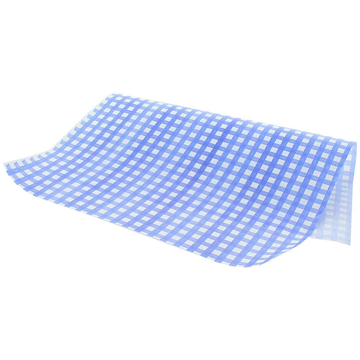 Gingham Greaseproof Paper 250mm x 380mm packs of 1000 plastic free