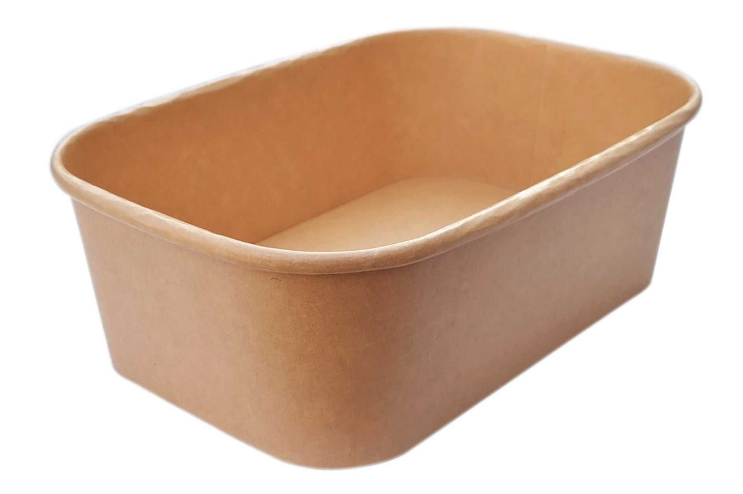 Kraft Food Container Box Rectangle boxes with Lids