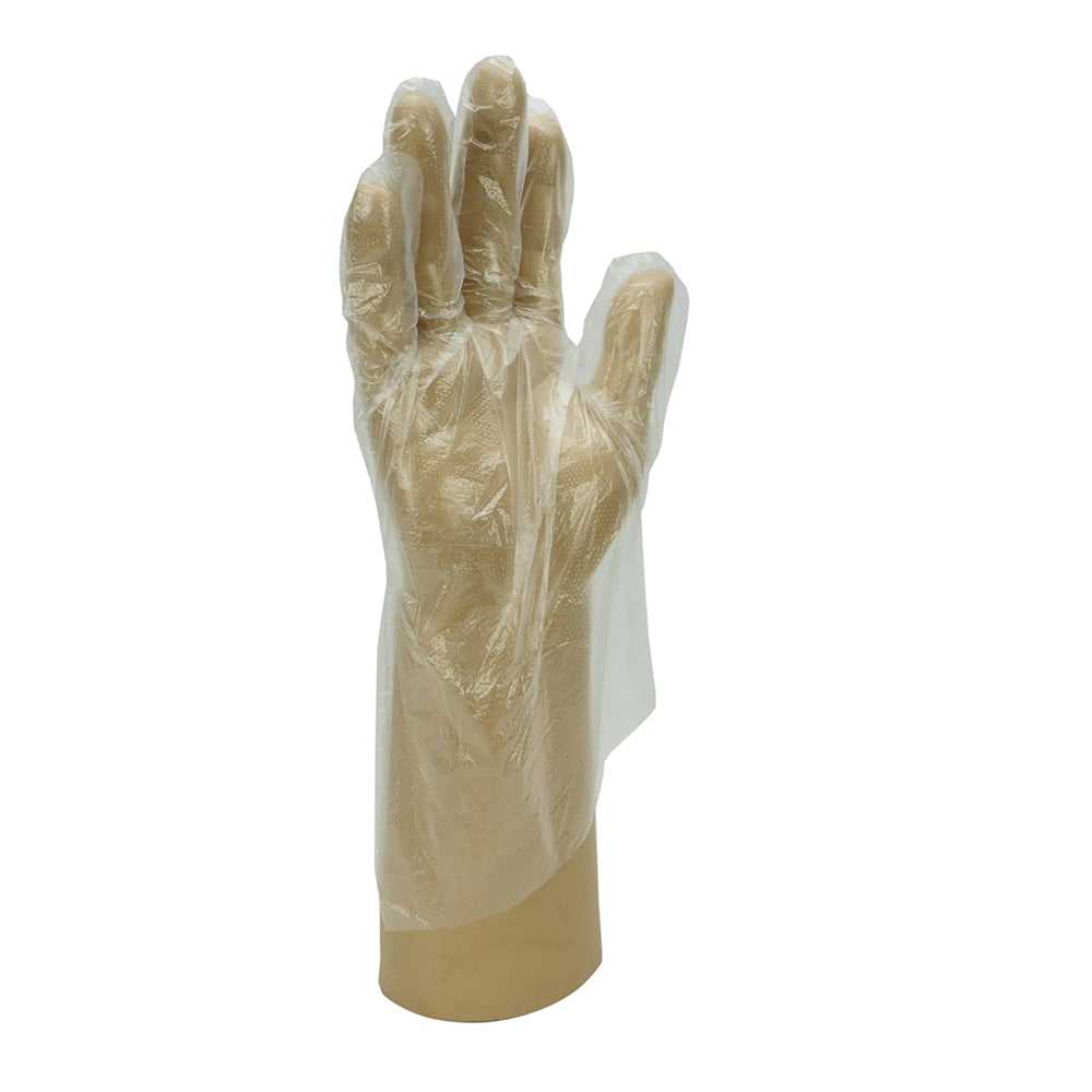 Clear Embossed Polythene Disposable Glove Shield GD55 or equivalent.