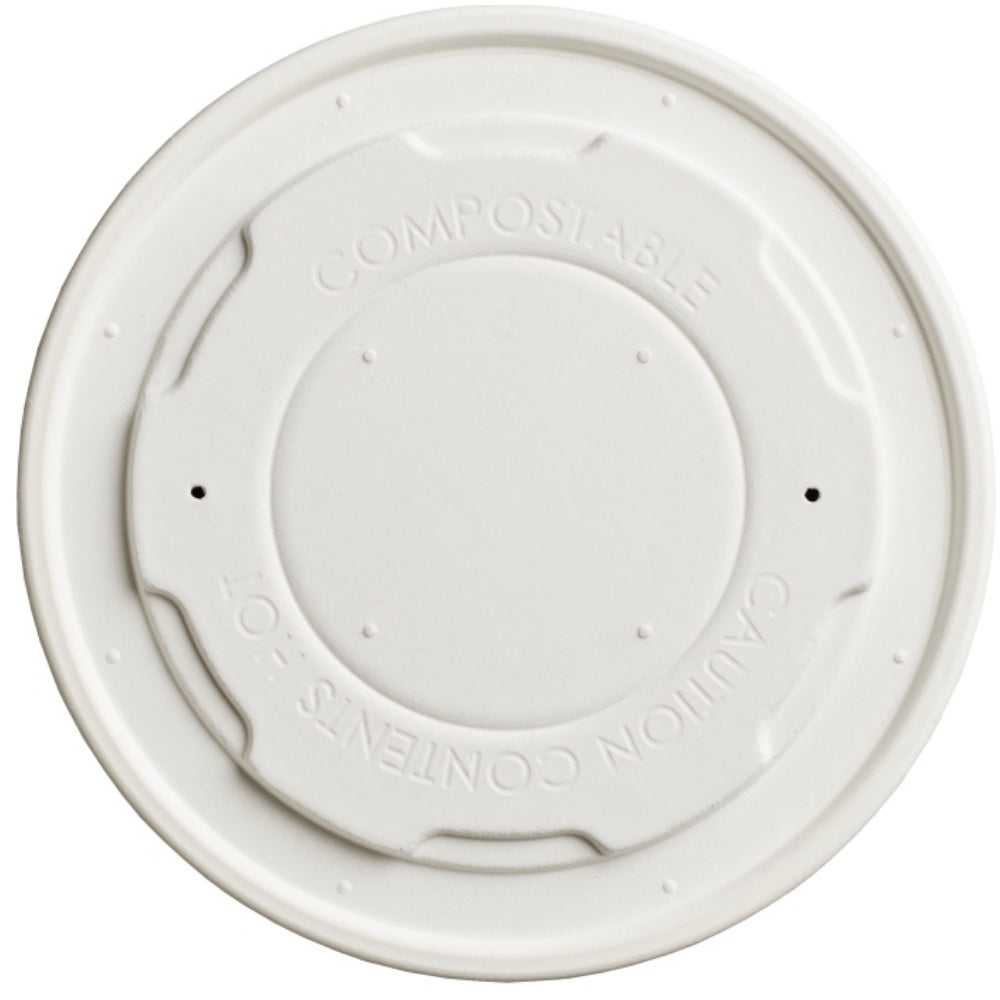 Paper Lids for 8oz Compostable & Biodegradable Soup Container