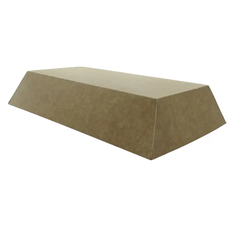 Gold trapezoidal bar featured in Cardboard Kraft Food Meal Tray for take away food meal