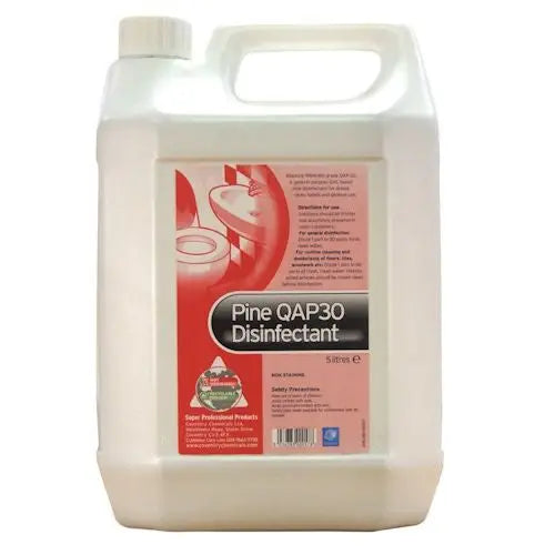 White plastic Pine QAP30 Disinfectant container for general purpose QAC cleaning