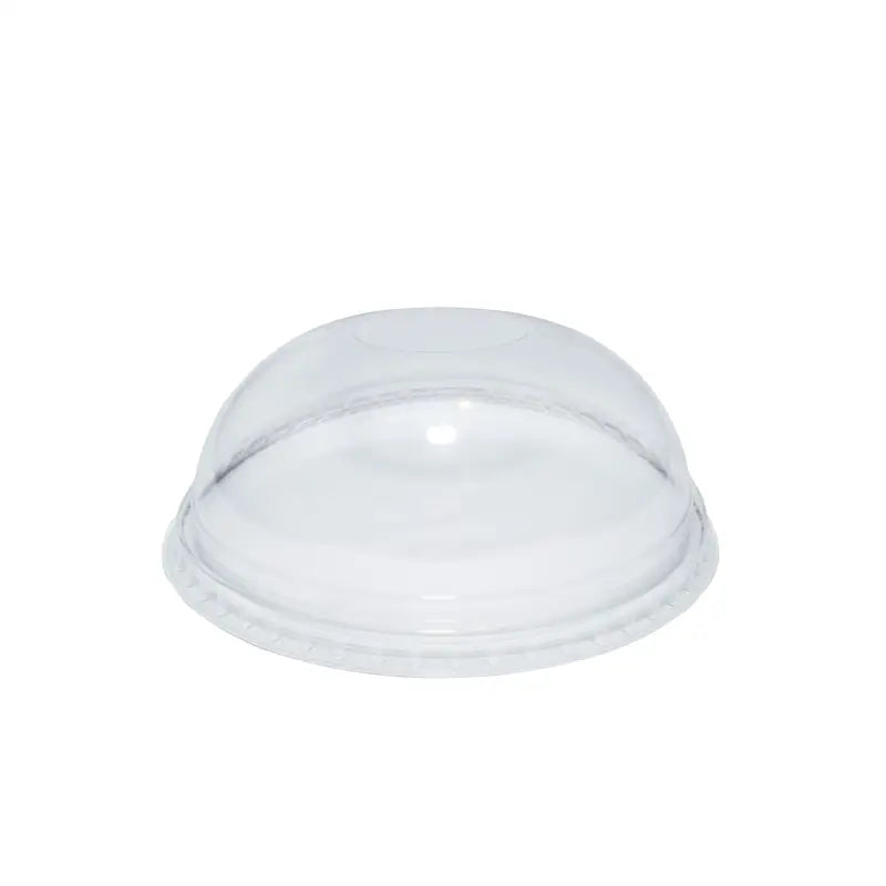 Clear plastic dome lid for 9oz smoothie cup, fits 9oz smoothie without holes