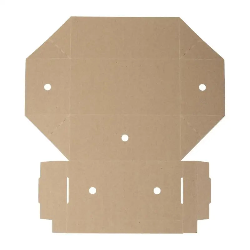 Cardboard box template for Gourmet Kraft Large Burger Box Biodegradable and Compostable