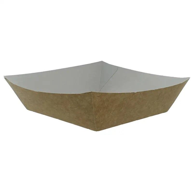 Kraft Cardboard Food Burger Tray with brown exterior for convenient take away meals