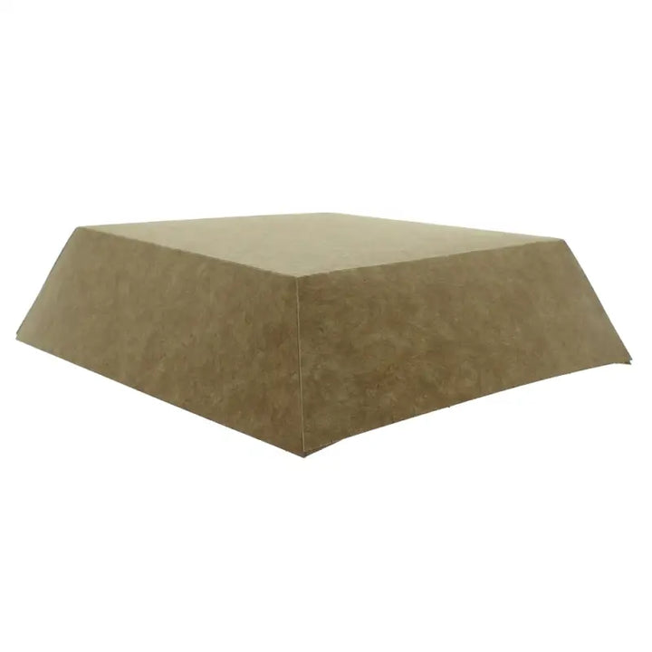 Truncated pyramid-shaped Kraft Cardboard Food Burger Tray for take away meals