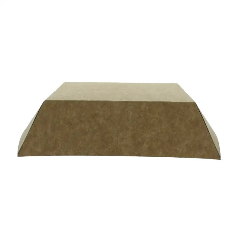 Two-toned trapezoidal wedge in Kraft Cardboard Food Burger Tray for takeout meals