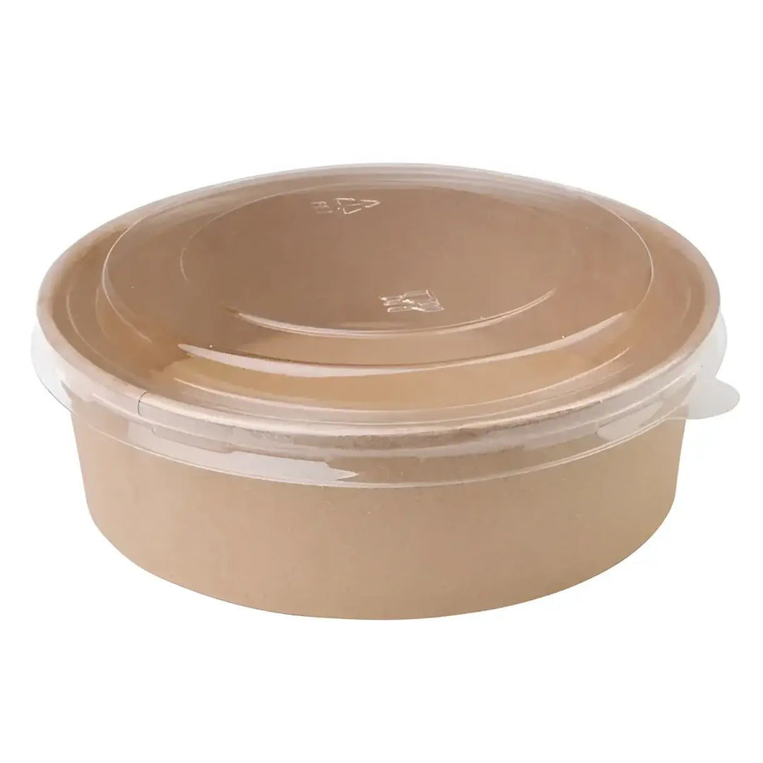 Round Kraft Food Container Bowls with Lids – Deli Supplies Limited