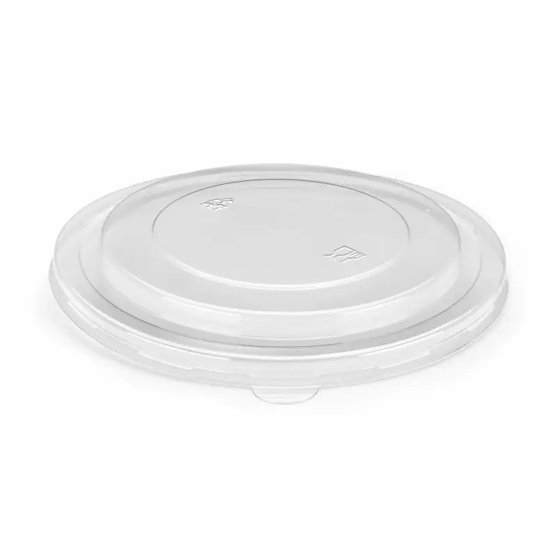 Transparent round plastic lid for round kraft food container bowls with lids Poke Bowl