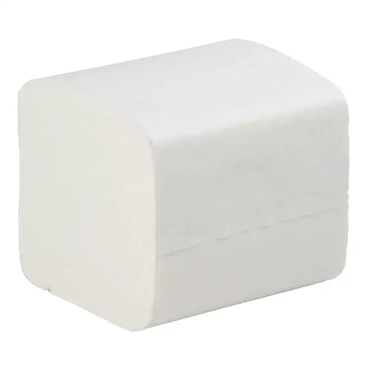 Stack of white paper napkins for Cloud 9 Toilet Tissue in mini jumbo bulk pack