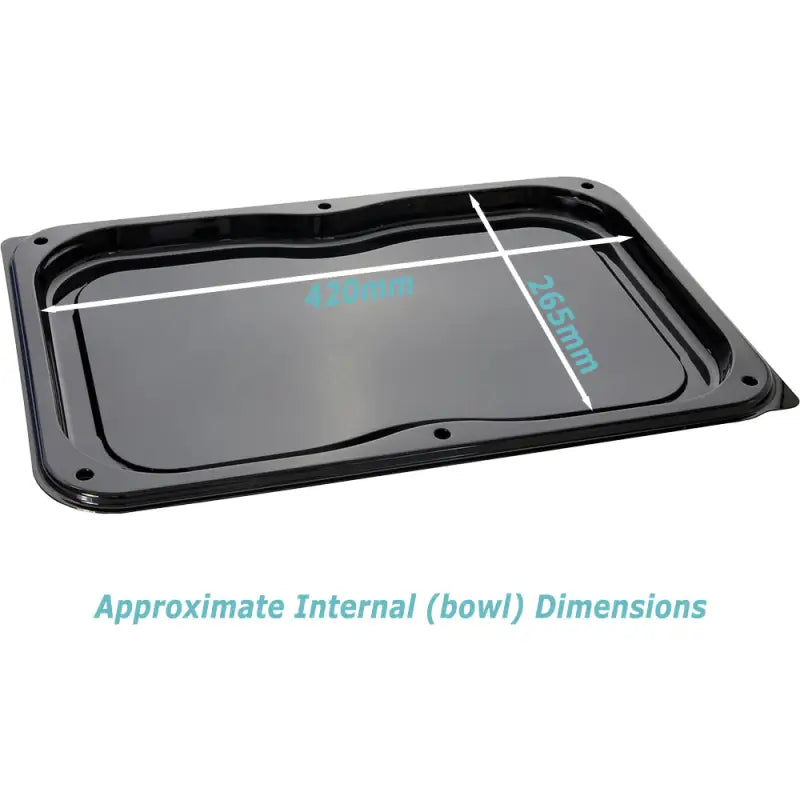 Ultimate large black baking tray with white grid lines and unique press stud lid