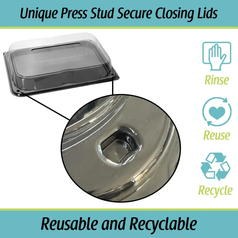 Ultimate Medium Sandwich Platter with Unique Press Stud Secure Lid