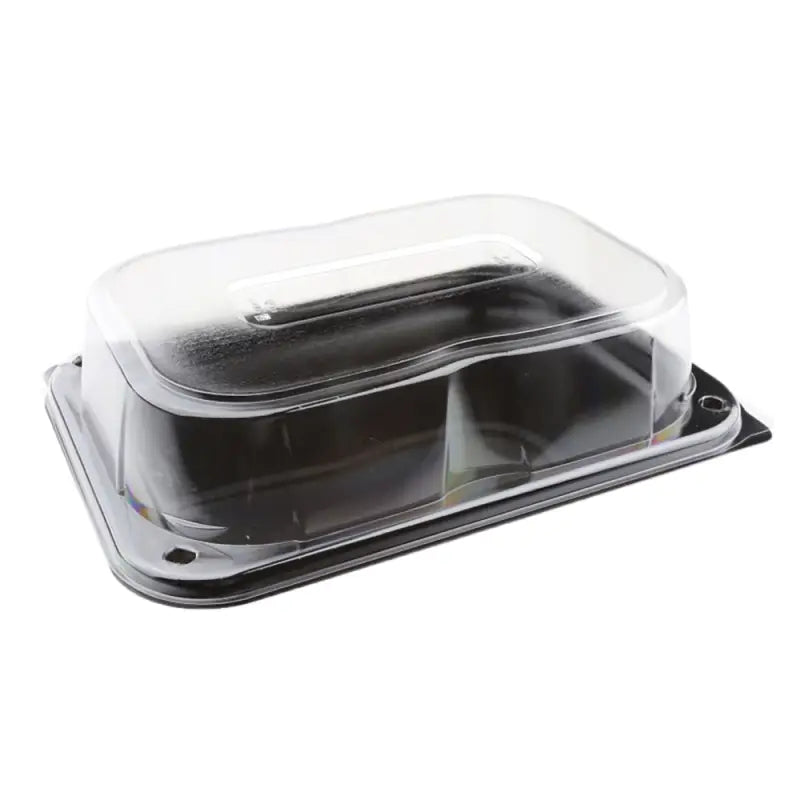 Clear Ultimate Small Sandwich Platter with unique press stud lid