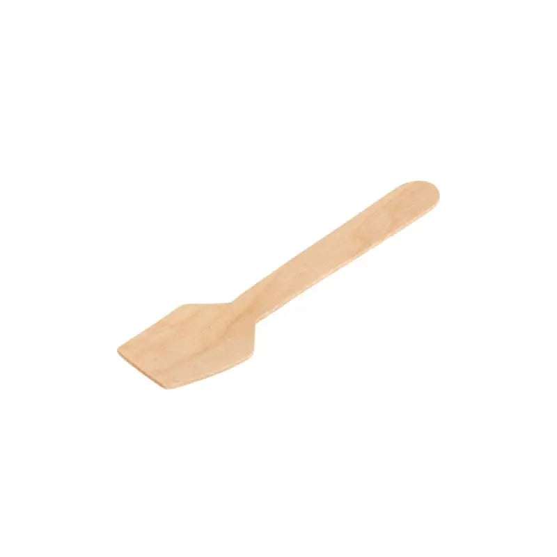 Wooden Birchwood Ice Cream Spade with flat angled tip and long handle for effortless serving