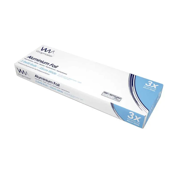 Wrapmaster 4500 Aluminium Foil 24C55 Refill Rolls with 3x packaging shown in image