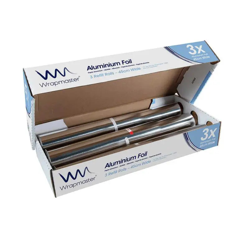 Box of WholeRoller Aluminium Foil Rolls for Wrapmaster 4500 Aluminium Foil 24C55 Refill