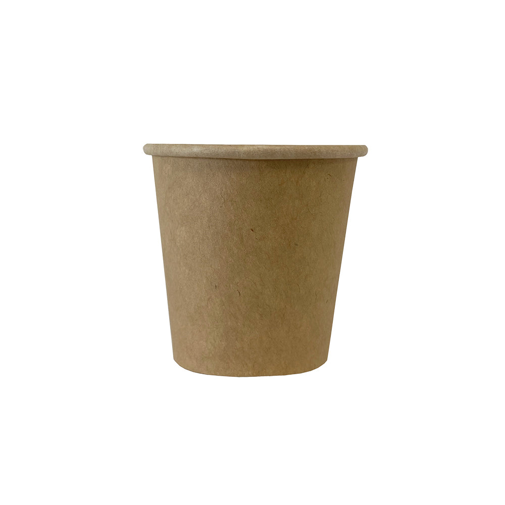 2oz & 4oz Paperboard Kraft Portion Pot with or without Lids