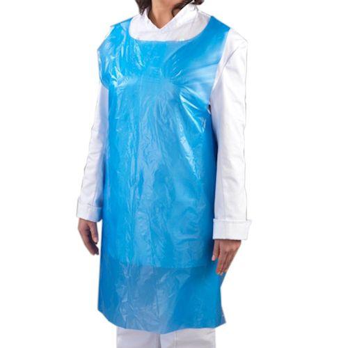 Disposable Blue or White Aprons In Flat Dispenser Pack