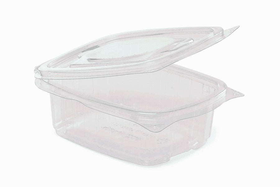 Hinged Clear Salad Containers UK - 250, 375, & 500cc/cl