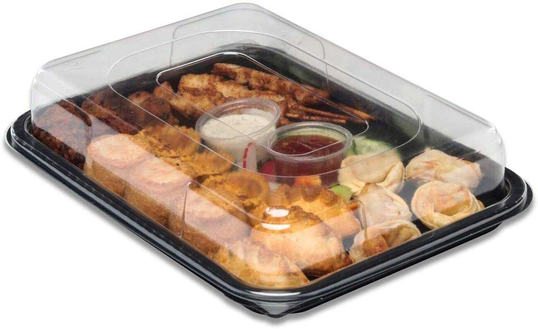 Premium Small Sandwich Platter Bases with Lids
